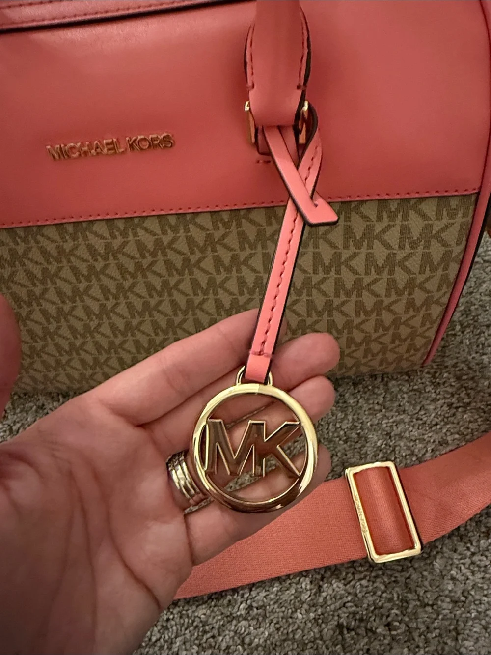 Michael Kors Jet Set Travel Medium Duffle Satchel